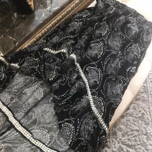 Black and White Patterned Skirt